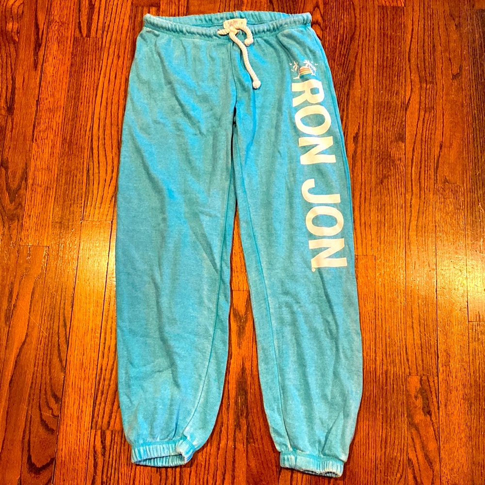 Ron Jon women’s sweatpants size Medium turquoise